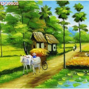 Tranh sơn dầu đồng quê TGTV-TDQ0005