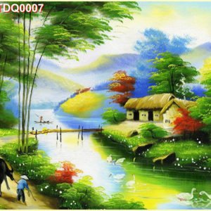 Tranh sơn dầu đồng quê TGTV-TDQ0007