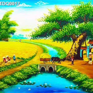 Tranh sơn dầu đồng quê TGTV-TDQ0017