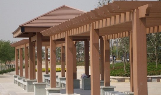 Giàn hoa gỗ nhựa Pergola giá rẻ ở Hà Nội